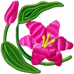 Flowers Embroidery Design 5